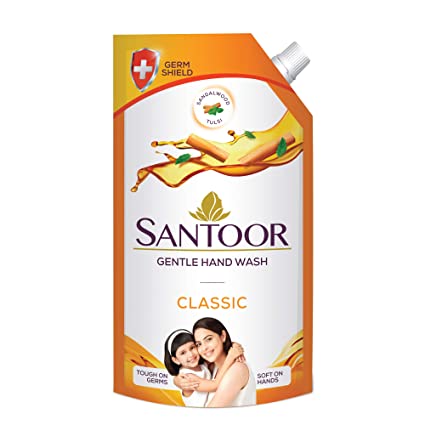 Santoor Gentle Hand Wash Classic 750ml
